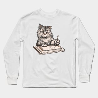 The Left Handed Cat Long Sleeve T-Shirt